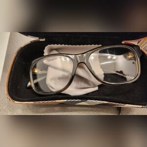 Burberry Men’s Gray/Brown Rectangular Glasses